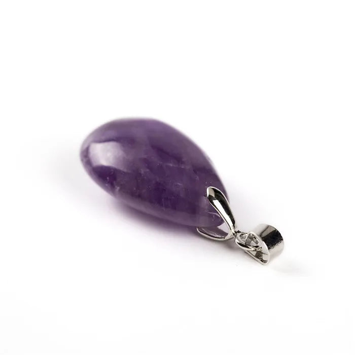 Assorted Natural Stone Water Drop Pendants Pendulum Crystal Fluorite Opalite obsidian Chakra Healing Reiki Beads