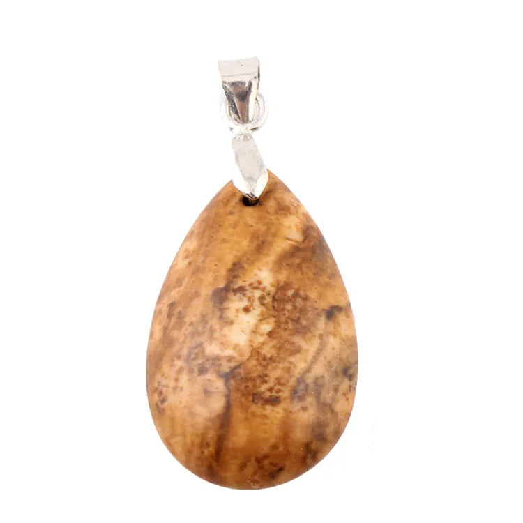 Assorted Natural Stone Water Drop Pendants Pendulum Crystal Fluorite Opalite obsidian Chakra Healing Reiki Beads