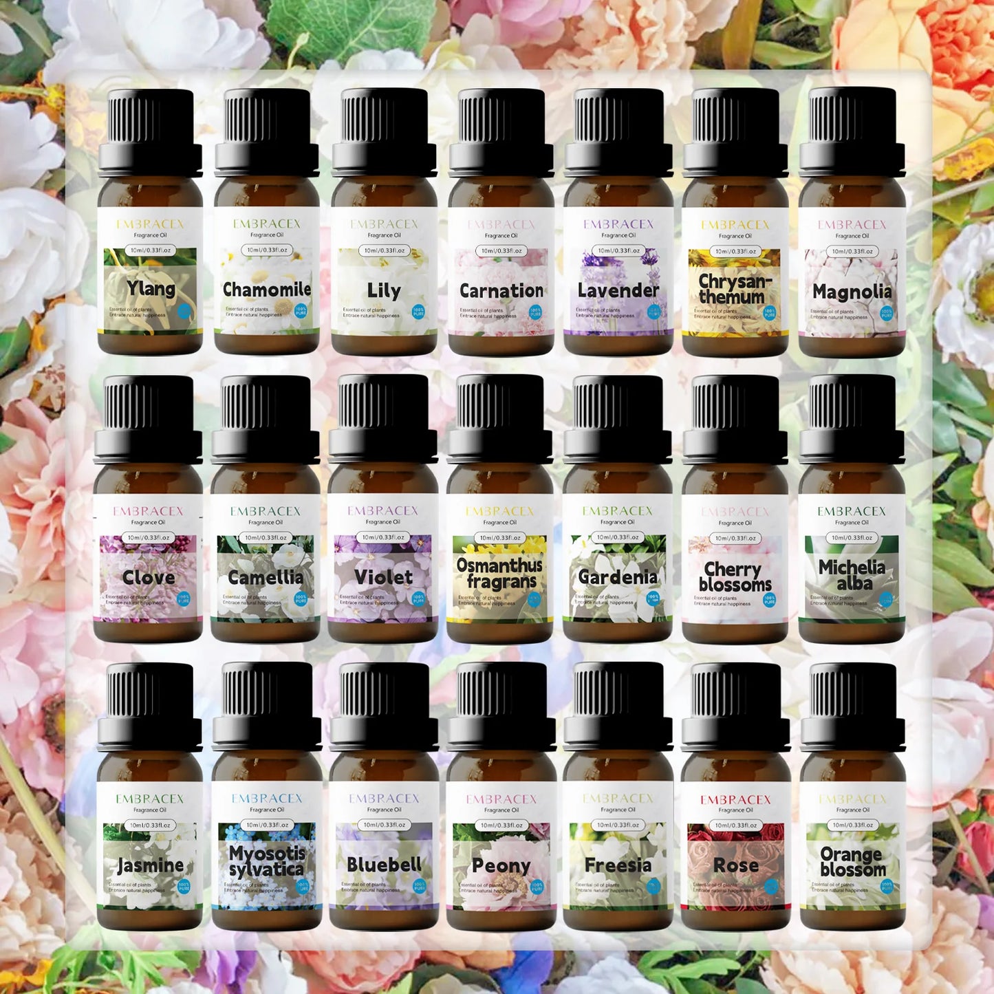10ml Camellia Essential Oil Natural Herbal Extract for Skincare Bathing Facial  Body Care And Aromatherapy Fresh Scent Gifts
